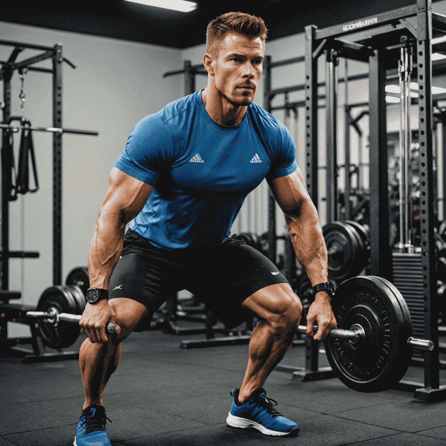 A personal trainer demonstrating a complex exercise technique to ensure proper form and maximum effectiveness